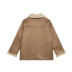 Mint Velvet Tan Reversible Aviator Jacket